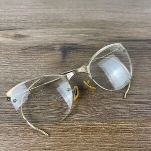 Vintage Shuron gold filled 1/10 12K GF Eyeglasses Gold Cat Eye Frames